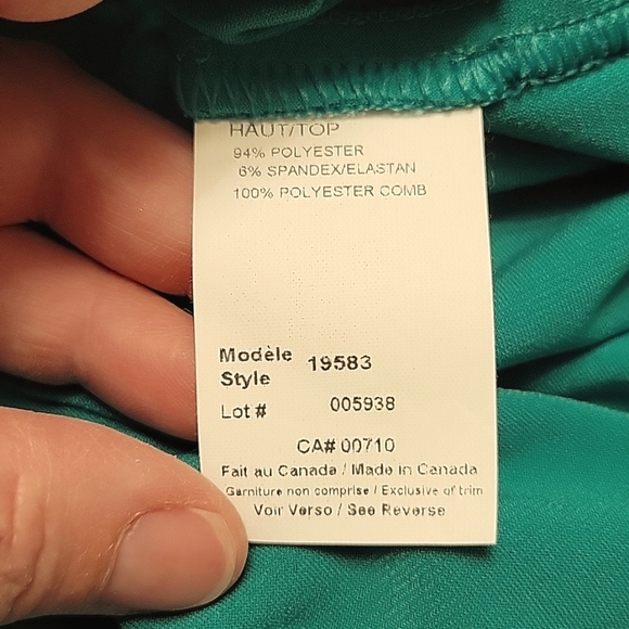 Joseph Ribkoff Emerald Green Dressy Shirt - Picture 9 of 10